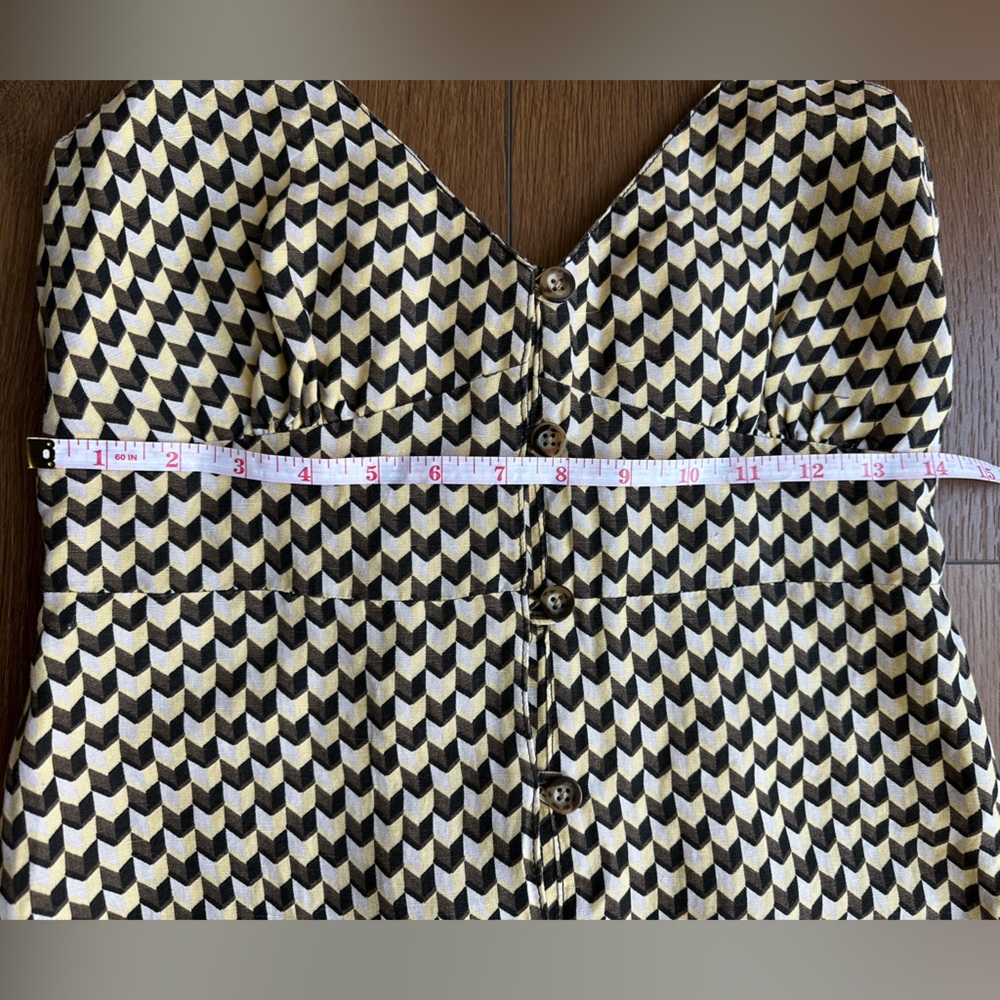 Rip Curl button down Checkered Midi Dress NWOT - Picture 10 of 11
